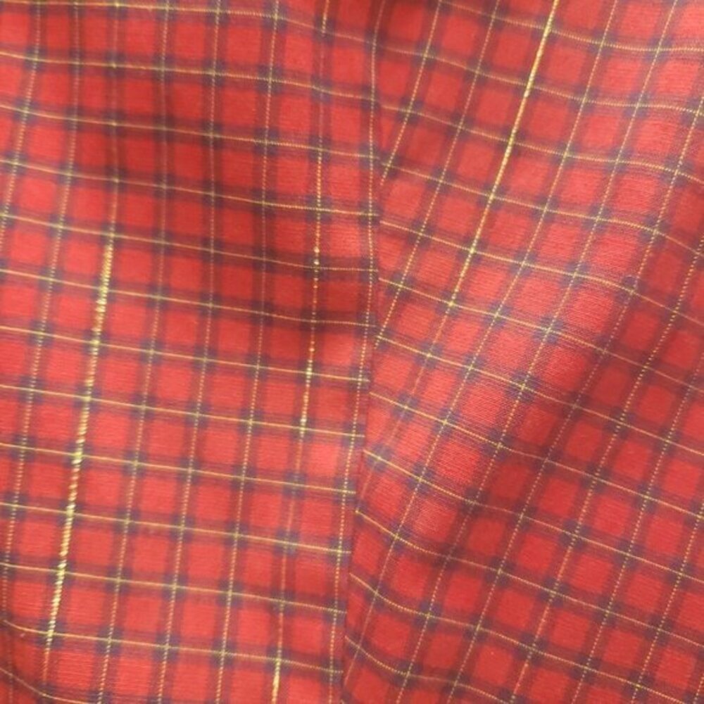 Talbots Womens Button Long Sleeved Collared Shirt Size 16 Red Plaid Pre-Owned - Picture 9 of 9